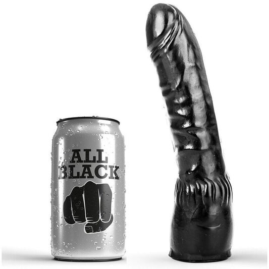 ALL BLACK - REALISTIC BLACK DILDO 20 CM