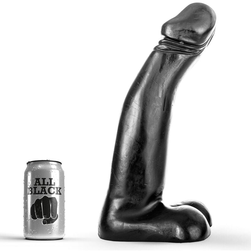 ALL BLACK - REALISTIC FISTING DILDO BLACK 29 CM