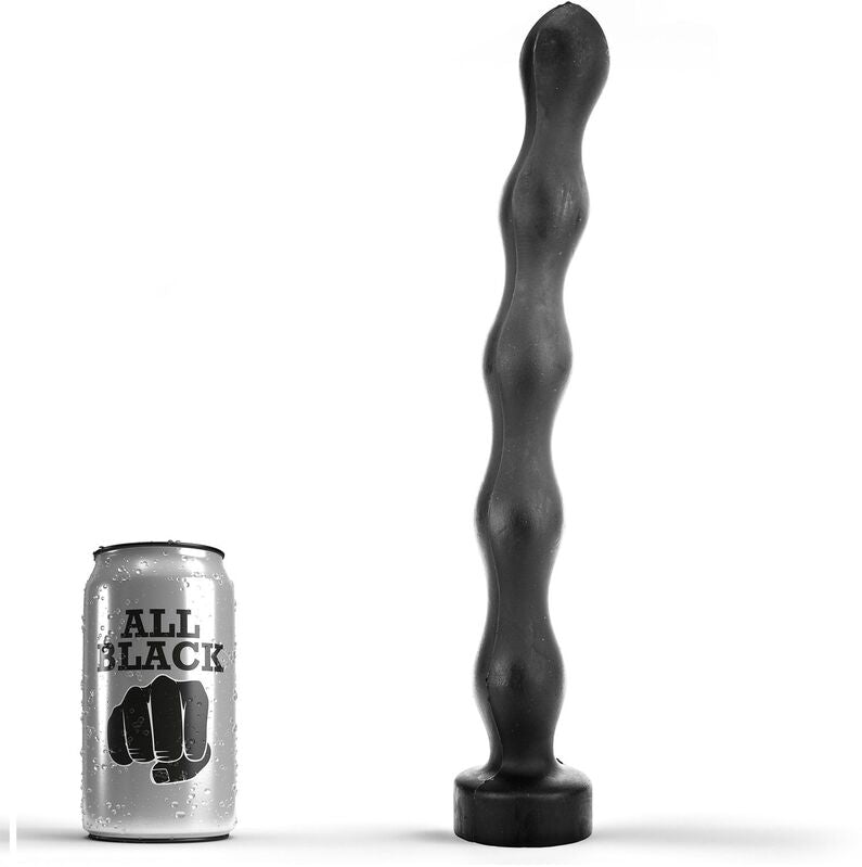 ALL BLACK - PLUG ANAL BALLE 32 CM