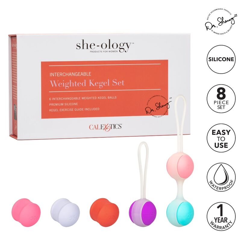 CALEXOTICS - ELLE-OLOGIE SET BOLAS KEGEL INTERCAMBIABLES