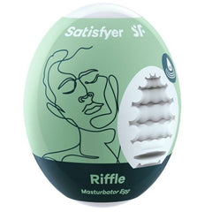 SATISFYER - HUEVO MASTURBADOR RIFFLE