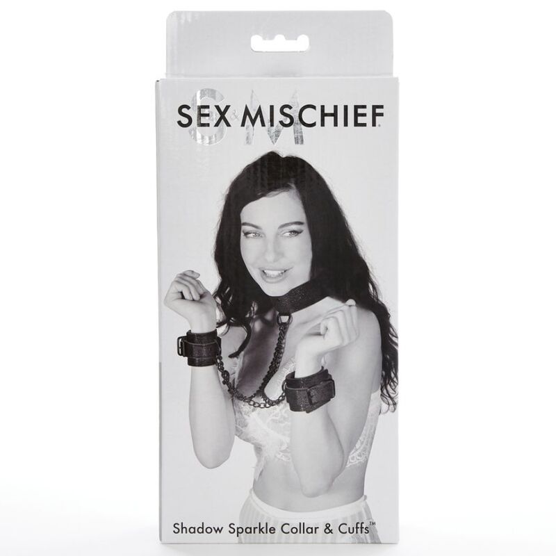 SEX &amp; MICHIEF - SHADOW SPARKLE COLLAR AND CUFFS