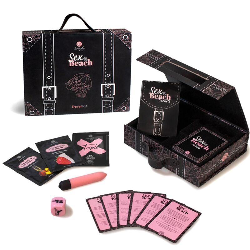 SECRETPLAY - KIT DE VIAJE SEXUAL EN LA PLAYA (ES/EN/DE/FR/NL/PT)