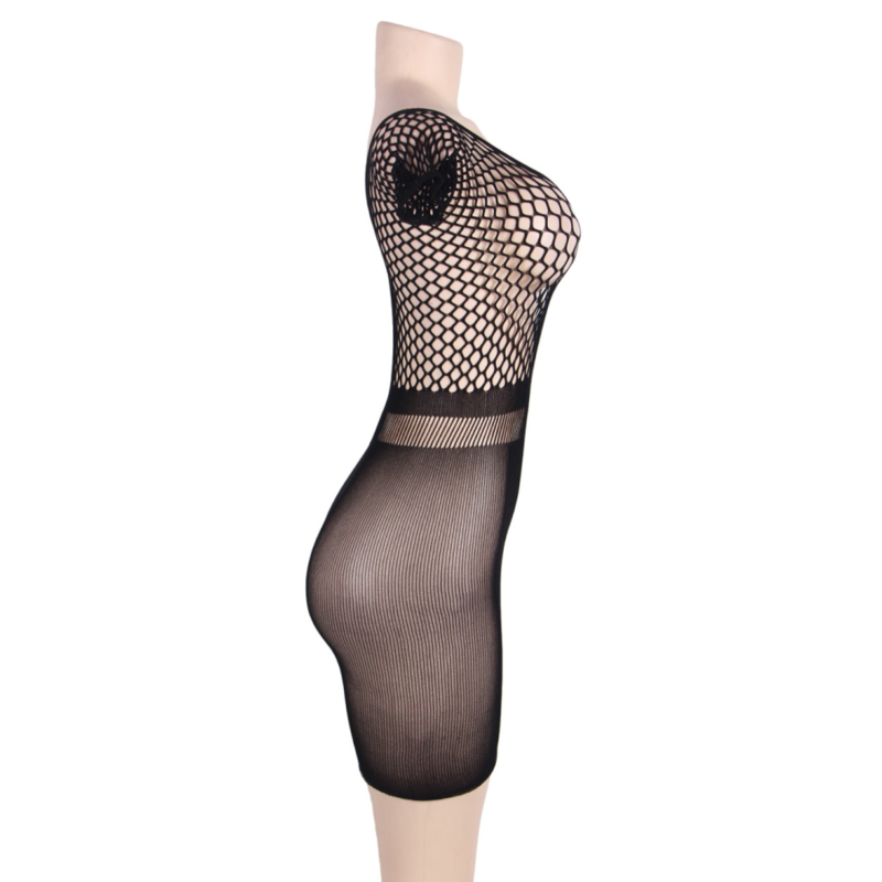 QUEEN LINGERIE - VESTIDO BODY RED MANGA CORTA S/L