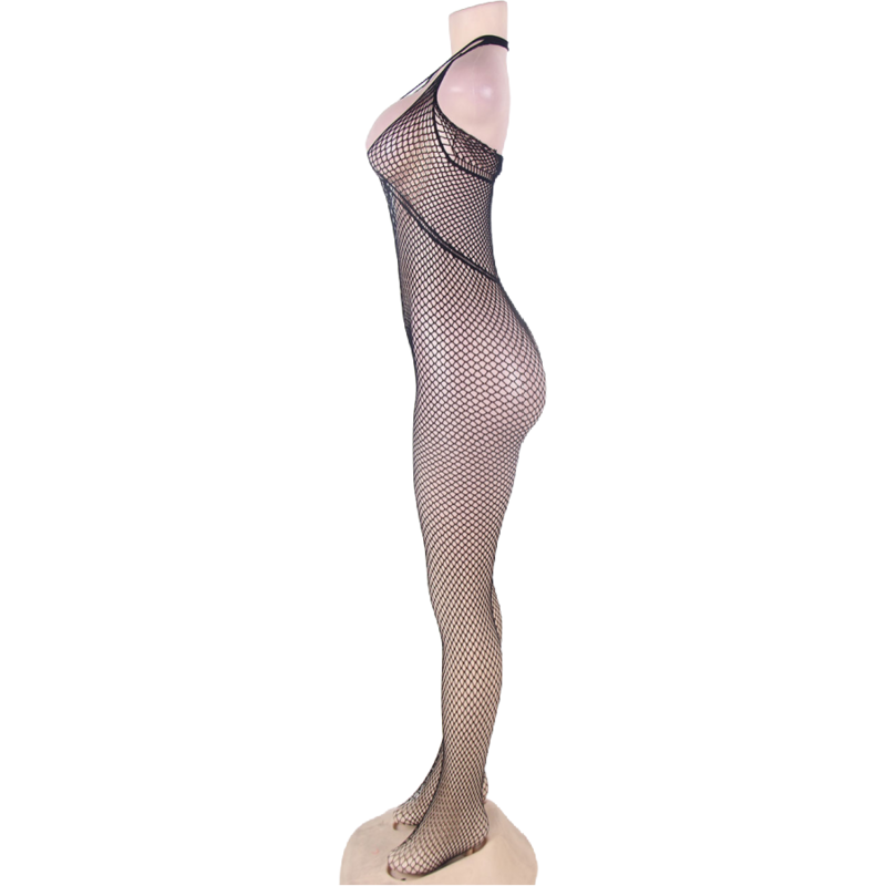 QUEEN LINGERIE - BODYSTOCKING DOS OUVERT ET COL DOS OUVERT S/L