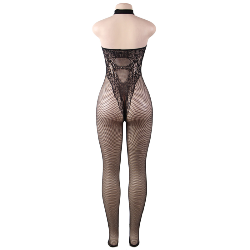 QUEEN LINGERIE - BACKLESS BODYSTOCKING S/L