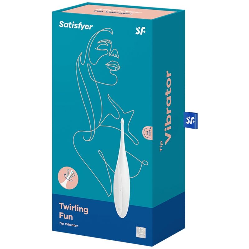 SATISFYER - VIBRADOR TWIRLING FUN TIP BLANCO