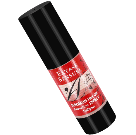 EXTASE SENSUAL - HUILE DE MASSAGE EFFET CHAUFFANT AUX PHÉROMONES SUCETTES 30 ML