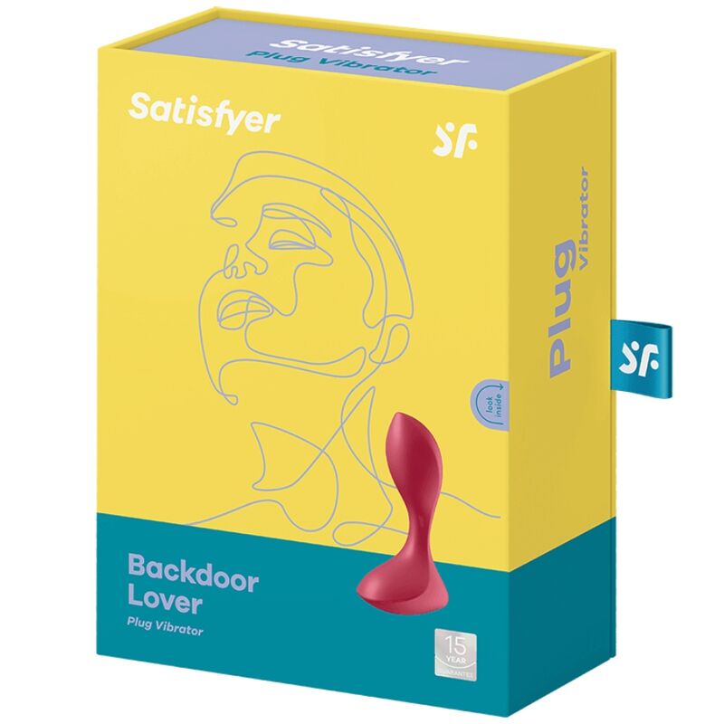 SATISFYER - BACKDOOR LOVER VIBRANTE PLUG ROJO