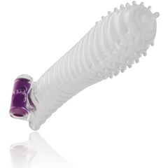 OHMAMA - TEXTURED PENIS SHEATH WITH VIBRATING BULLET