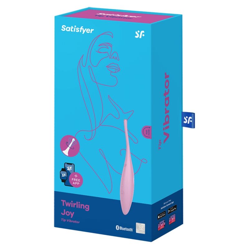 SATISFYER - TWIRLING JOY VIBRADOR PUNTA CLÍTORIS ROSA