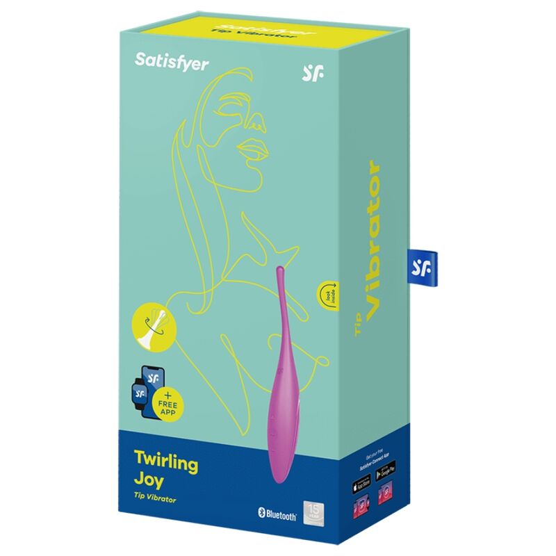 SATISFYER - TWIRLING JOY FUCHSIA CLIT TIP VIBRATOR