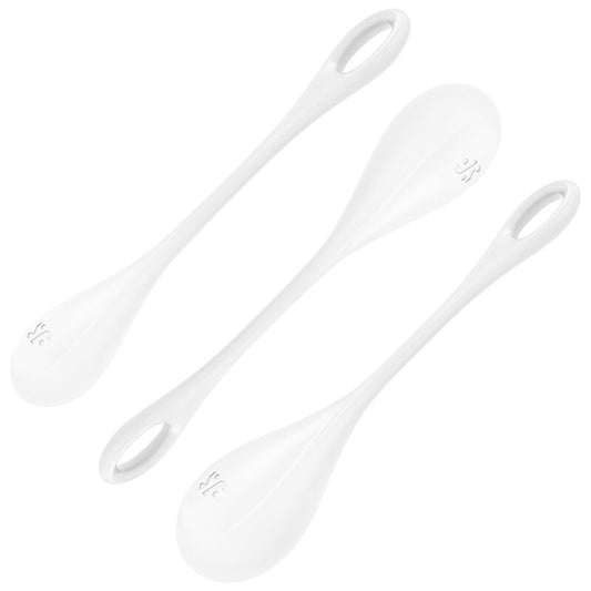 SATISFYER - ENSEMBLE ENTRAÎNEMENT YONI POWER 1 BLANC