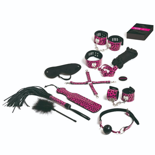 TEASE &amp; PLEASE - SET 13 MAGENTA BONDAGE ACCESSORIES