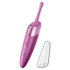 SATISFYER - TWIRLING DELIGHT VIBRADOR PUNTA Clítoris PÚRPURA