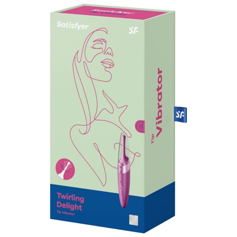 SATISFYER - TWIRLING DELIGHT VIBRADOR PUNTA Clítoris PÚRPURA