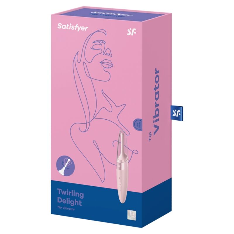 SATISFYER - TWIRLING DELIGHT VIBRADOR PUNTA CLÍTORIS ROSA