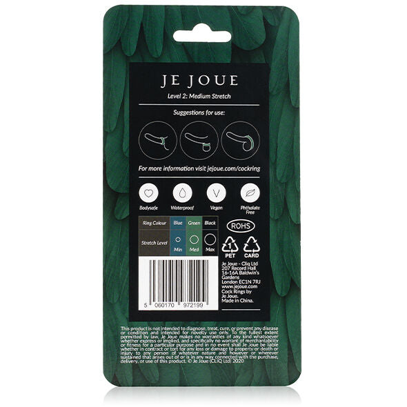 JE JOUE - BAGUE SILICONE VERTE CHOKE MOYEN