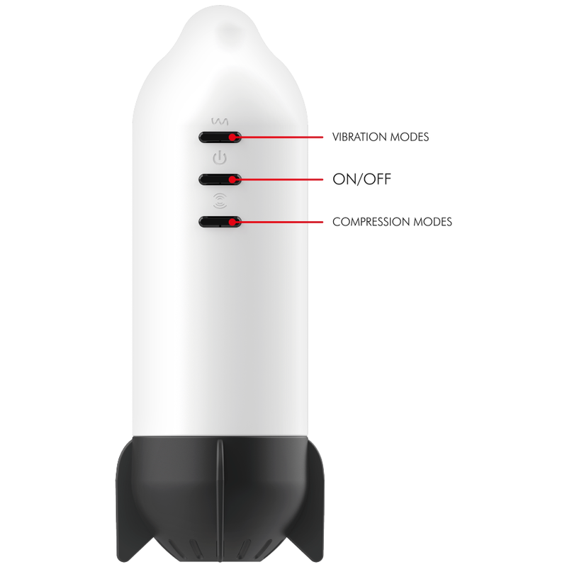 JAMYJOB - MASTURBATEUR ROCKET TECHNOLOGIE DE COMPRESSION DOUCE ET VIBRATION