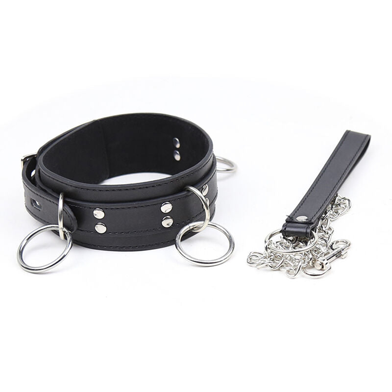 OHMAMA FETISH - SUBMISSION COLLAR WITH 3 RINGS