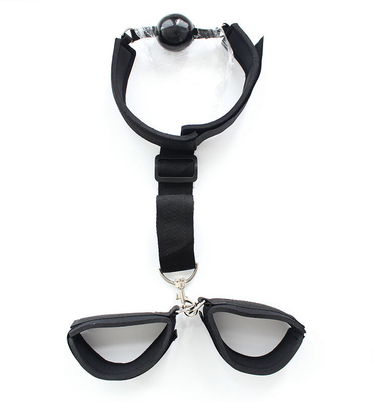 OHMAMA FETISH - NEOPRENE GAG WITH CUFFS