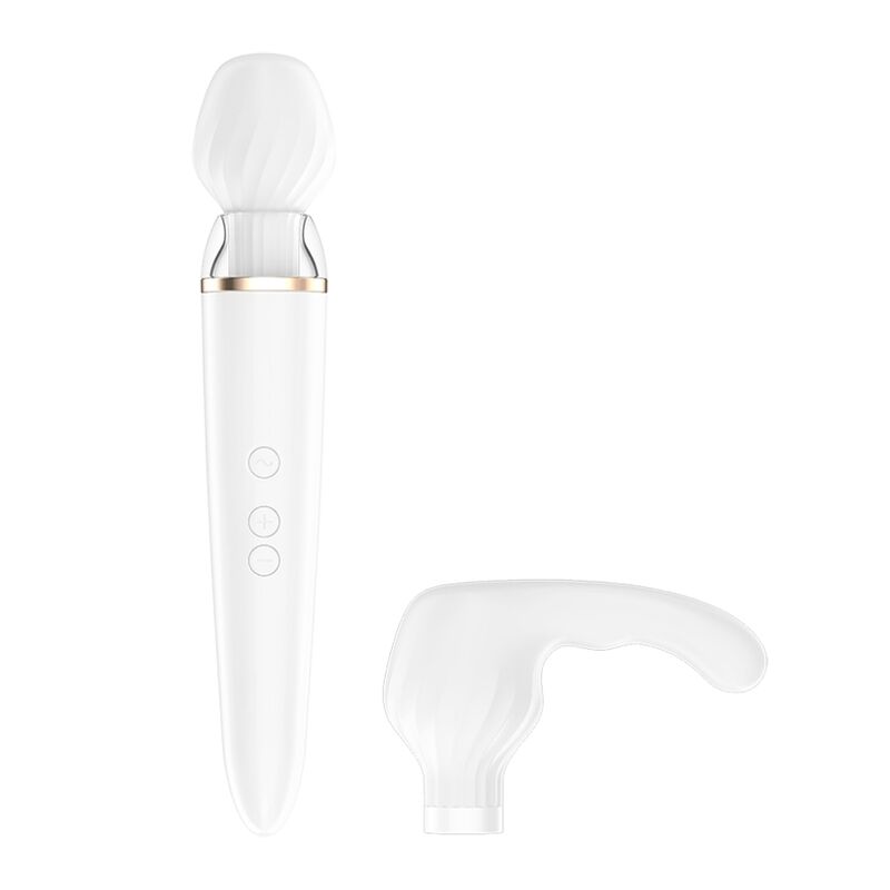 SATISFYER - APLICACIÓN DOBLE WANDER BLANCO