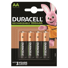 DURACELL - RECHARGEABLE BATTERY HR6 AA 1300mAh 4 UNIT?