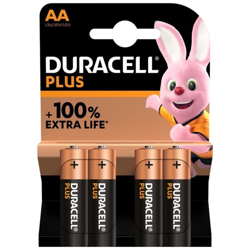 DURACELL - PLUS POWER ALKALINE BATTERY 100 AA LR6 4 UNIT?