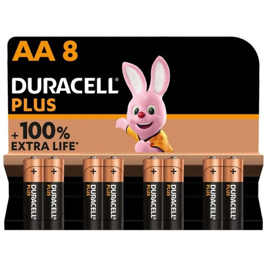 DURACELL - PLUS POWER ALKALINE BATTERY 100 AA LR6 8 UNIT?