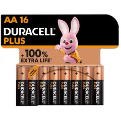 DURACELL - PLUS POWER ALKALINE BATTERY 100 AA LR6 16 UNIT?