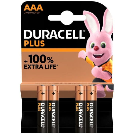 DURACELL - ALKALINE BATTERY PLUS POWER 100 AAA LR03 4 UNIT?