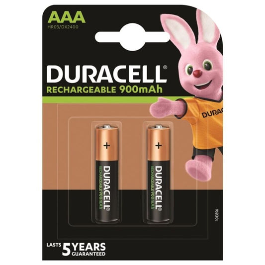 DURACELL - RECHARGEABLE BATTERY HR03 AAA 900mAh 2 UNIT?