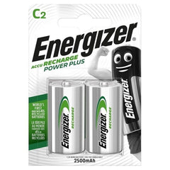 ENERGIZER - BATERÍA RECARGABLE POWER PLUS HR14 C 2500mAh 2 UNIDADES?