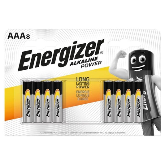 ENERGIZER - ALKALINE BATTERY POWER AAA LR03 8 UNIT?