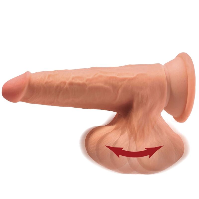 KING COCK - 3D PLUS DILDO BALLS 15.2 CM