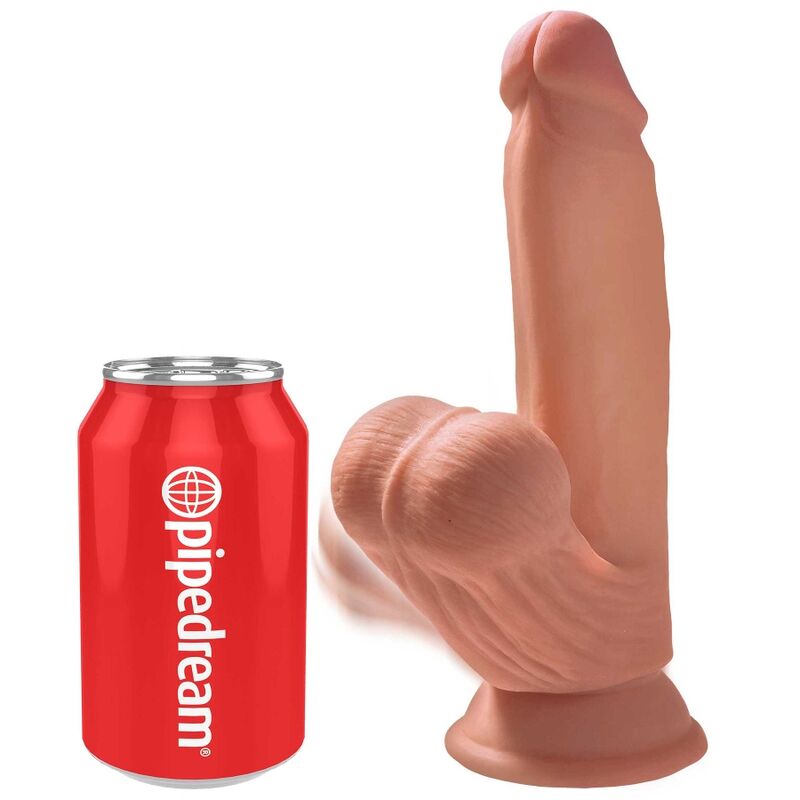 KING COCK - 3D PLUS DILDO BALLS 15.2 CM