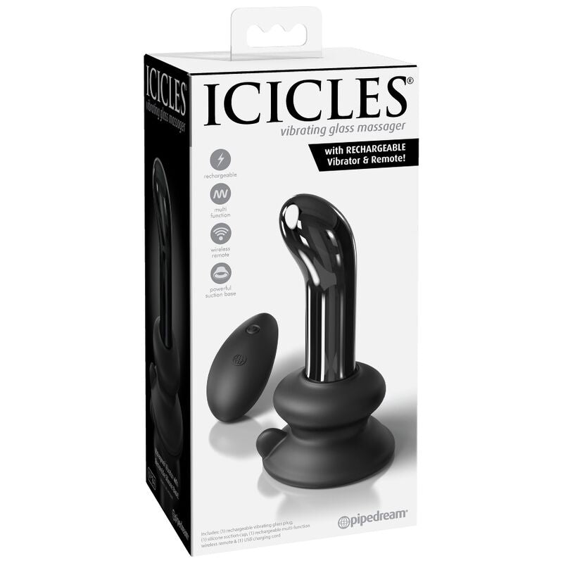 ICICLES - N. 84 HAND BLOWN GLASS STOPPER WITH REMOTE CONTROL
