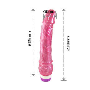 BAILE - RED REALISTIC VIBRATOR 23 CM