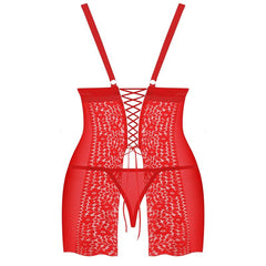 OBSESSIVE - CHEMISE ET TANGA BLOSSMINA 4XL/5XL