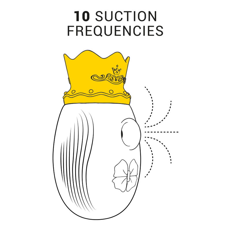 INTENSO - ESTIMULADOR DE CLIT 10 FRECUENCIAS DE LAMIDA Y SUCCIÓN - AZUL