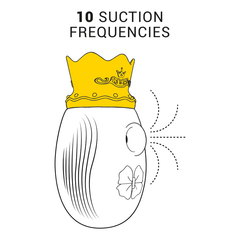 INTENSO - ESTIMULADOR DE CLIT 10 FRECUENCIAS DE LAMIDA Y SUCCIÓN - AZUL