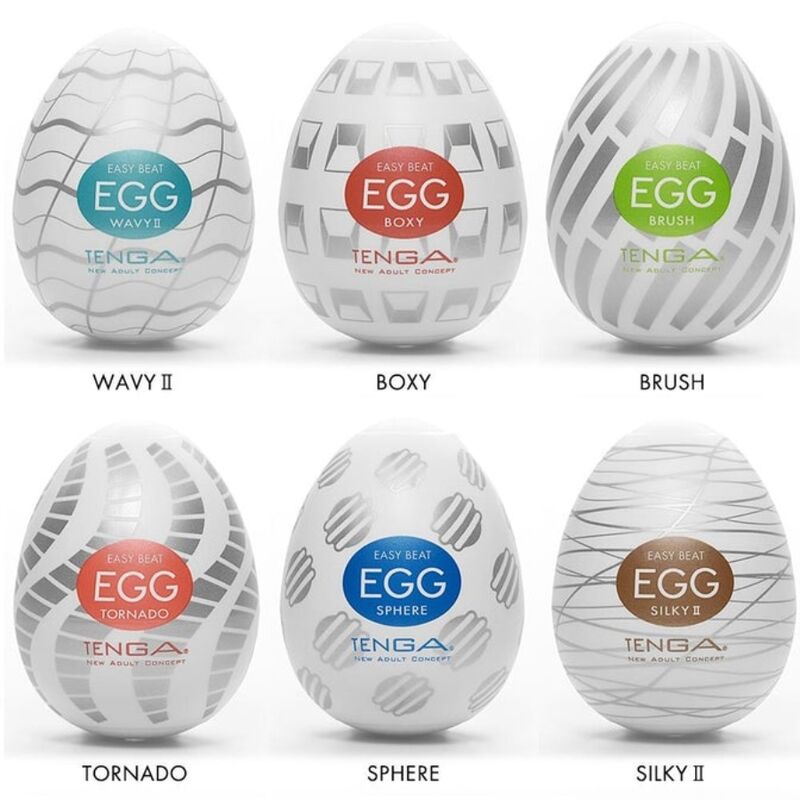 TENGA - PACK OEUFS MASTURBATEUR EASY BEAT 6 UNITÉS