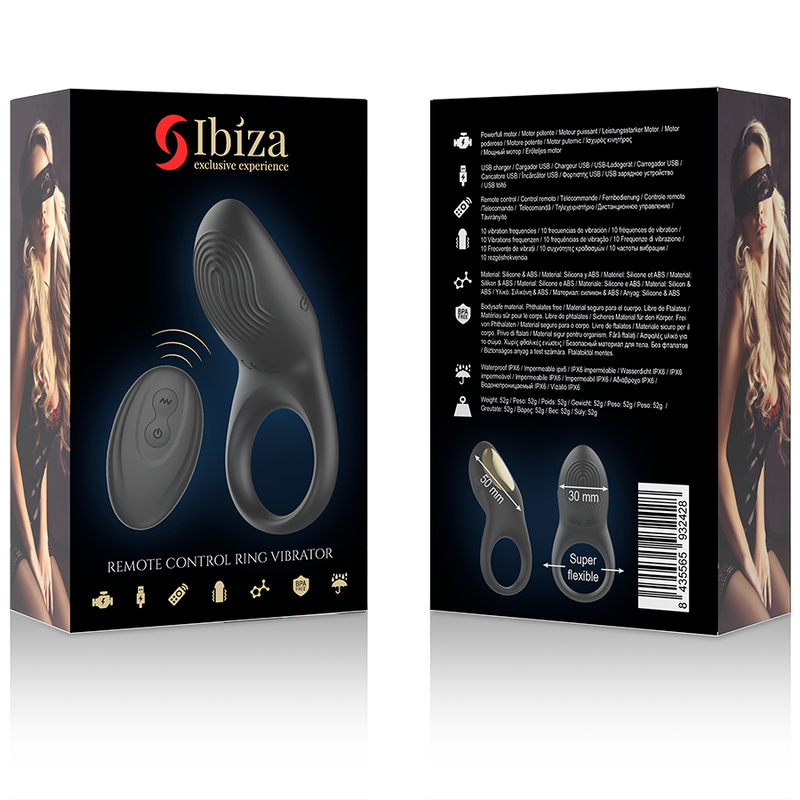 IBIZA - ANILLO REMOTO VIBRADOR FULL CONTACT