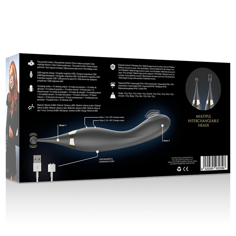 IBIZA - INTERCHANGEABLE CLITORAL STIMULATOR AND G-SPOT VIBRATOR