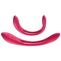 SATISFYER - VIBRADOR MULTI ELÁSTICO JOY ROJO