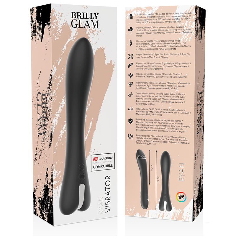 BRILLY GLAM - RYAN VIBRATEUR WATCHME TECHNOLOGIE SANS FIL COMPATIBLE