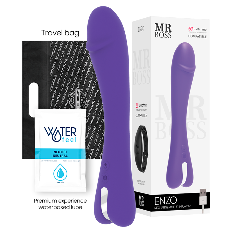 MR BOSS - ENZO VIBRATOR WATCHME WIRELESS TECHNOLOGY COMPATIBLE