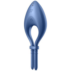 SATISFYER - ANILLO VIBRADOR BULLSEYE APLICACIÓN AZUL