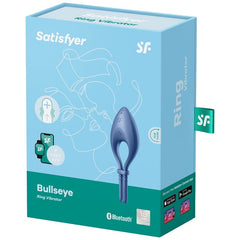 SATISFYER - ANILLO VIBRADOR BULLSEYE APLICACIÓN AZUL