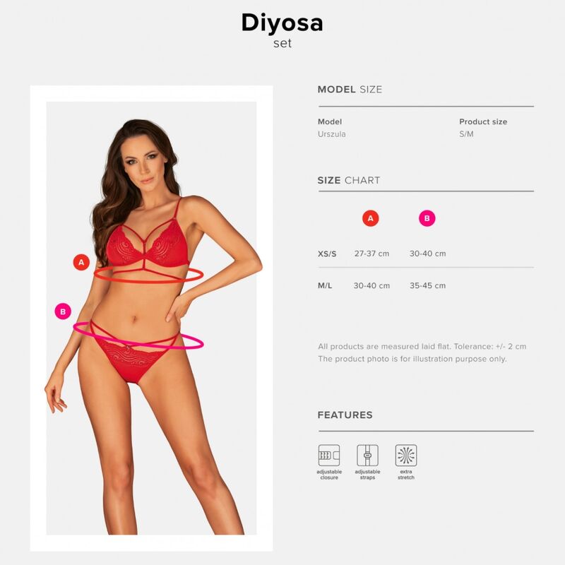 OBSESSIVE - DIYOSA TWO PIECE SET M/L